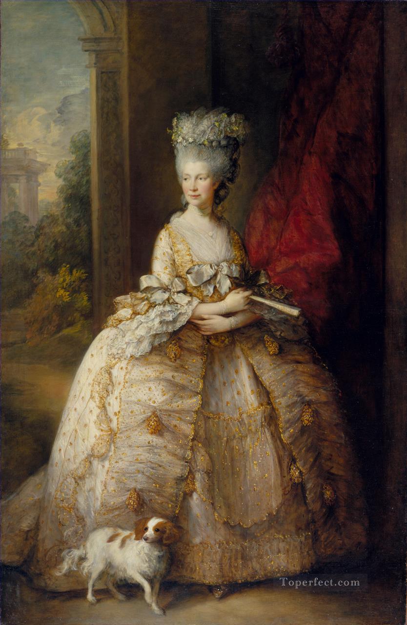 Queen Charlotte portrait Thomas Gainsborough Oil Paintings